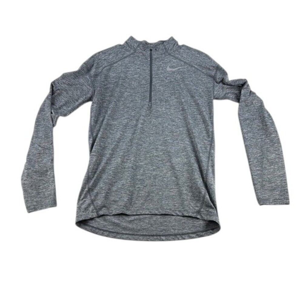 Nike Gray Long Sleeve Athletic Top Size S